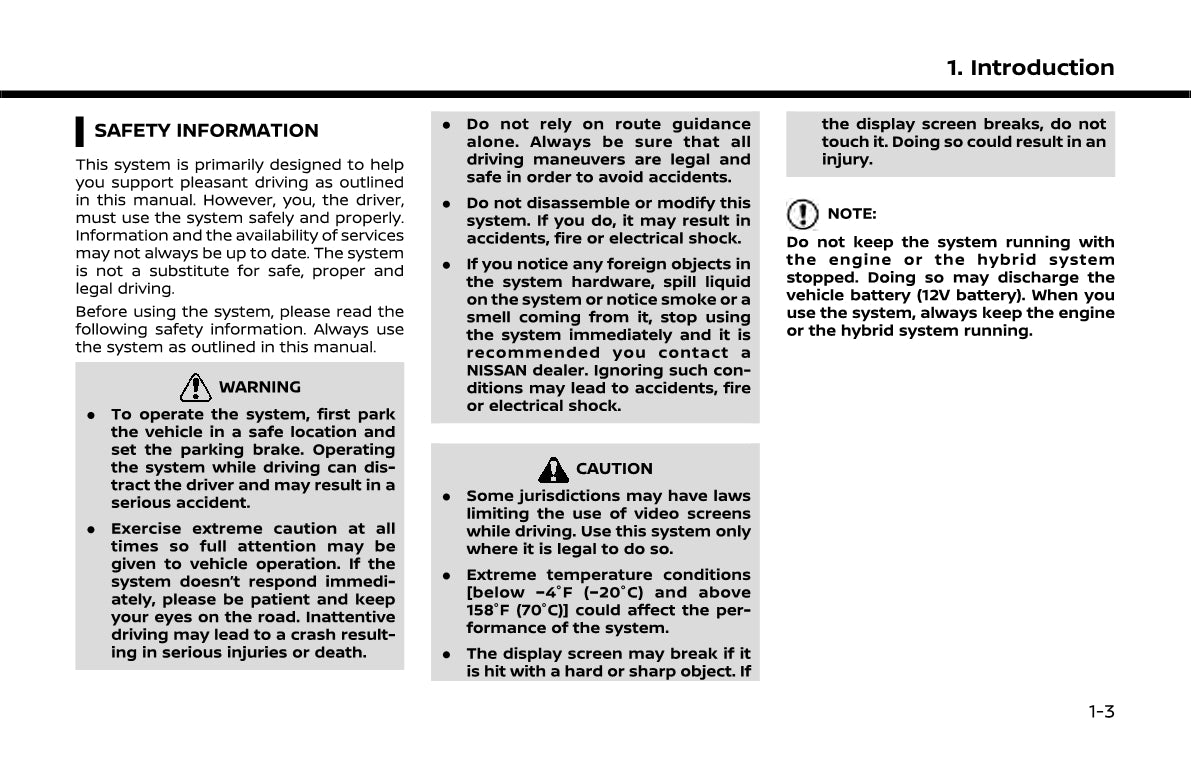 Nissan Connect Owner's Manual 2018