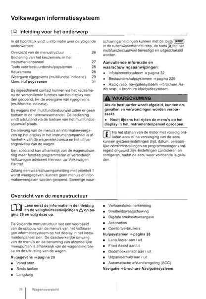 2013-2017 Volkswagen Golf Owner's Manual | Dutch