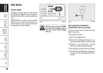 2006-2007 Fiat Stilo Owner's Manual | English