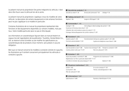 2015-2016 Honda HR-V Owner's Manual | French