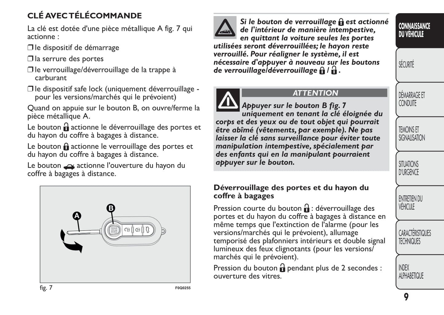 2014-2015 Fiat Bravo Owner's Manual | French