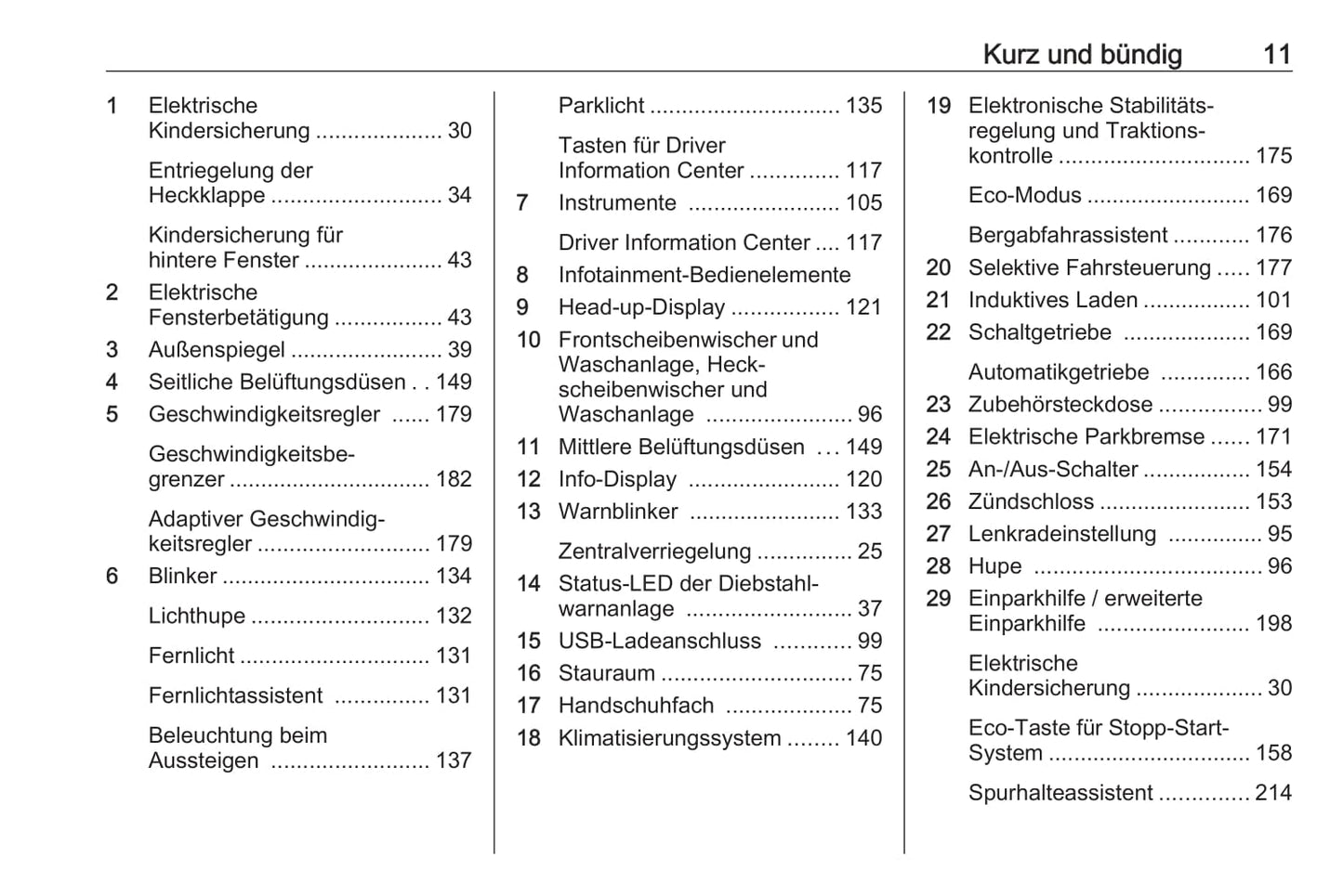 2019-2020 Opel Combo Owner's Manual | German
