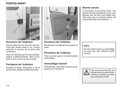 2007-2008 Renault Master Owner's Manual | French