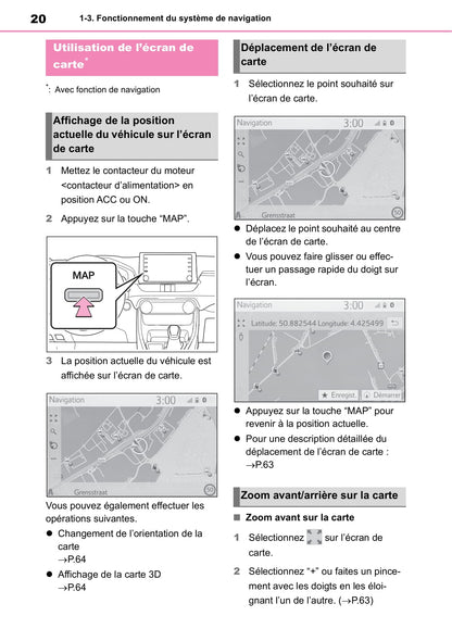 Toyota Touch Navigation Guide d'utilisation 2019