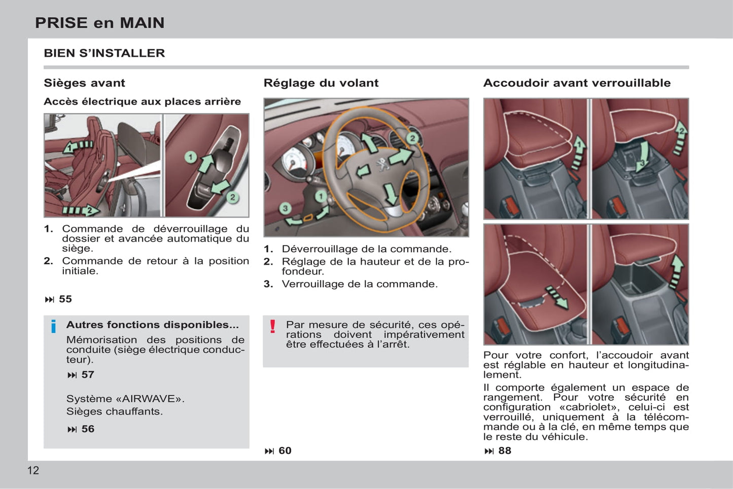 2013-2014 Peugeot 308 CC Owner's Manual | French