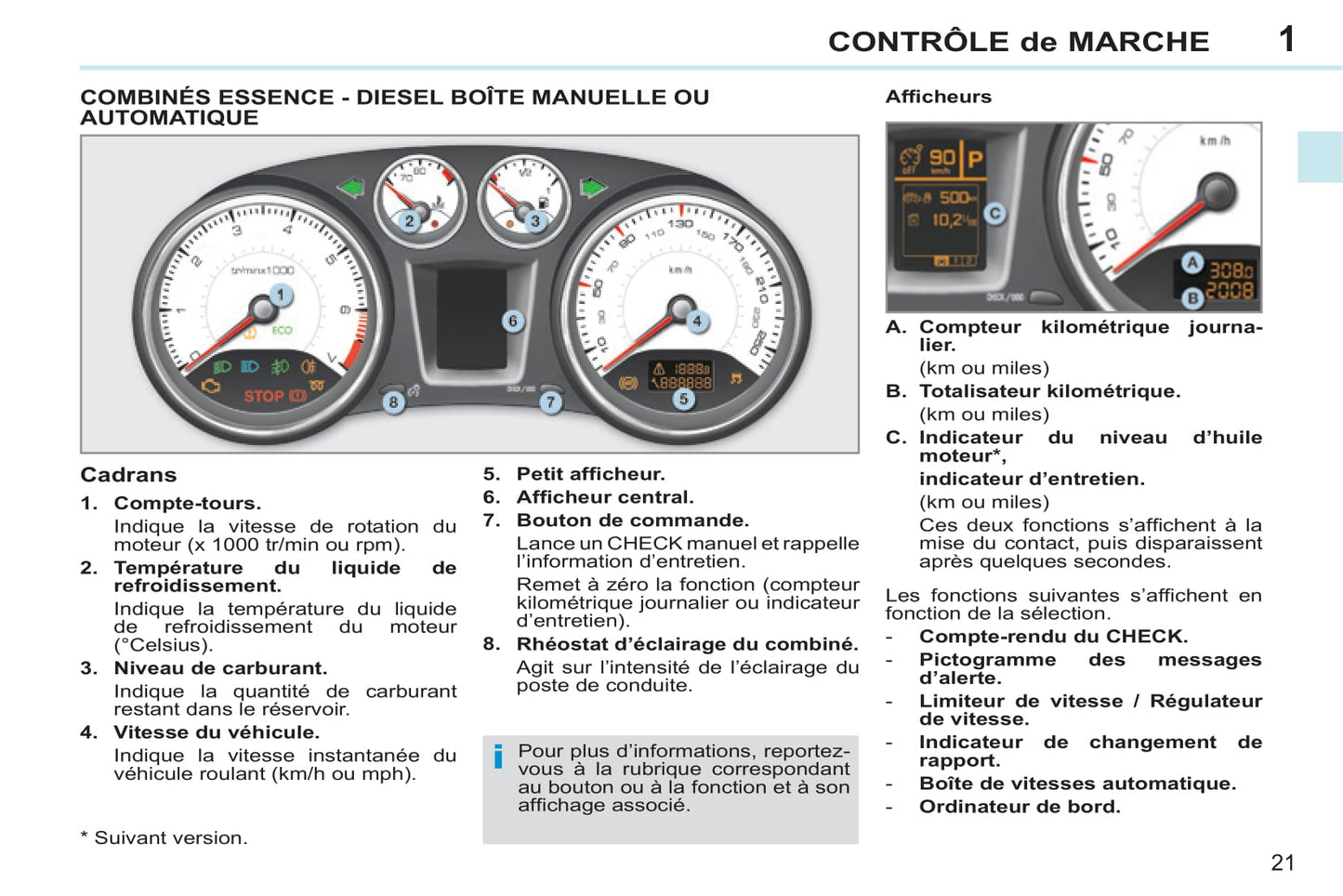 2013-2014 Peugeot 308 CC Owner's Manual | French