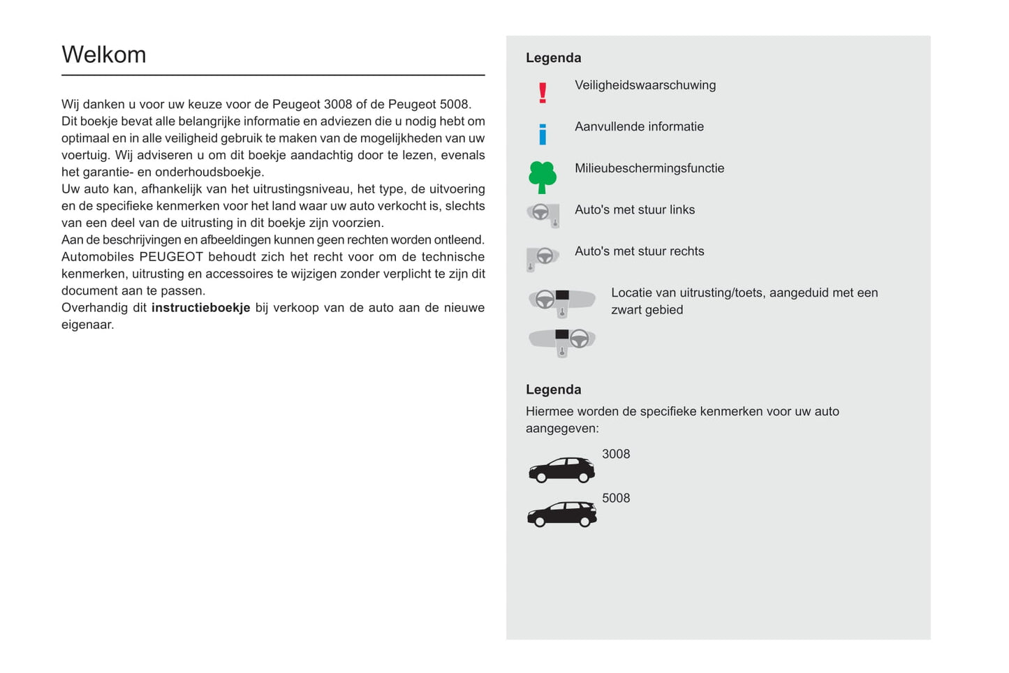 2020-2022 Peugeot 3008/5008 Manuel du propriétaire | Néerlandais