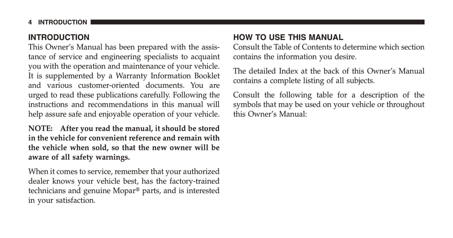 2006-2010 Chrysler PT Cruiser Manuel du propriétaire | Anglais