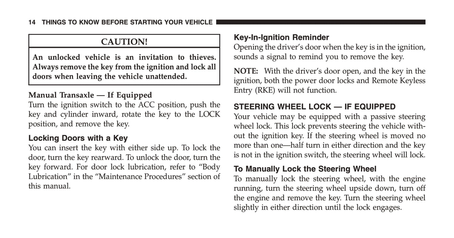 2006-2010 Chrysler PT Cruiser Manuel du propriétaire | Anglais