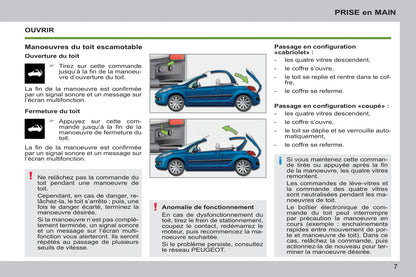 2011-2014 Peugeot 207 CC Owner's Manual | French