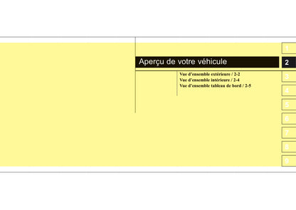 2006-2007 Kia Cerato Owner's Manual | French