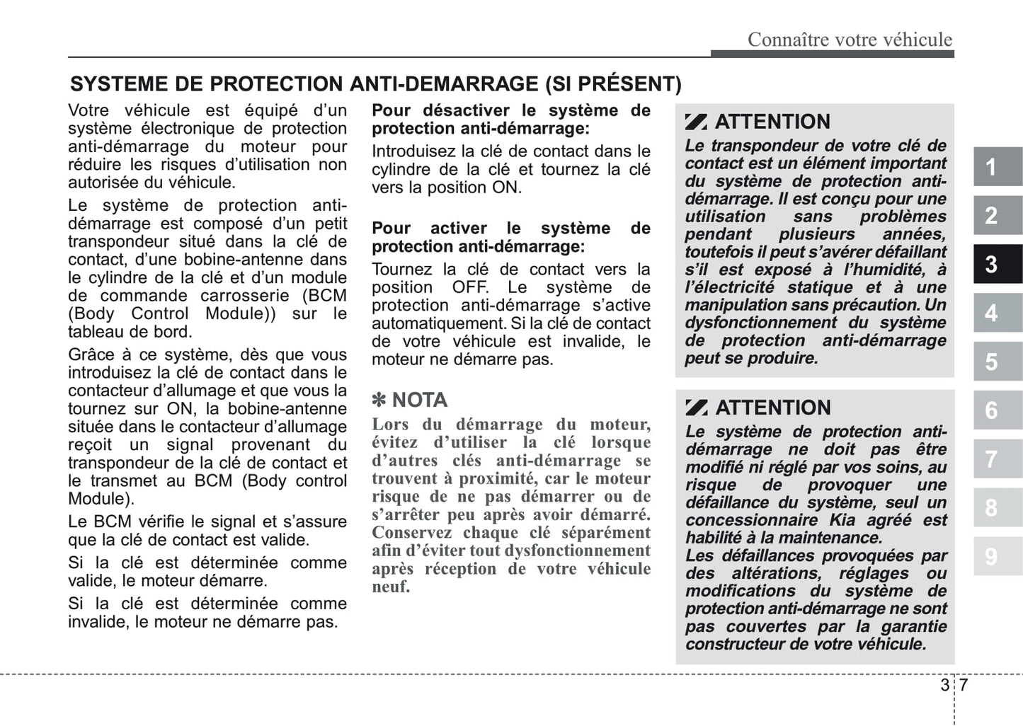 2004-2007 Kia Cerato Manuel du propriétaire | Français