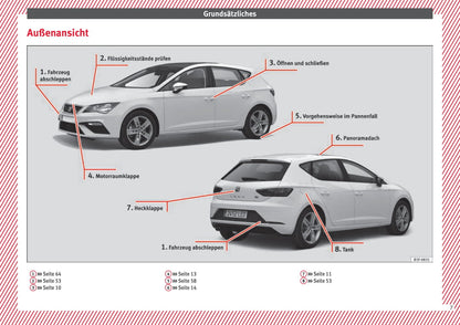 2017-2018 Seat Leon Manuel du propriétaire | Allemand