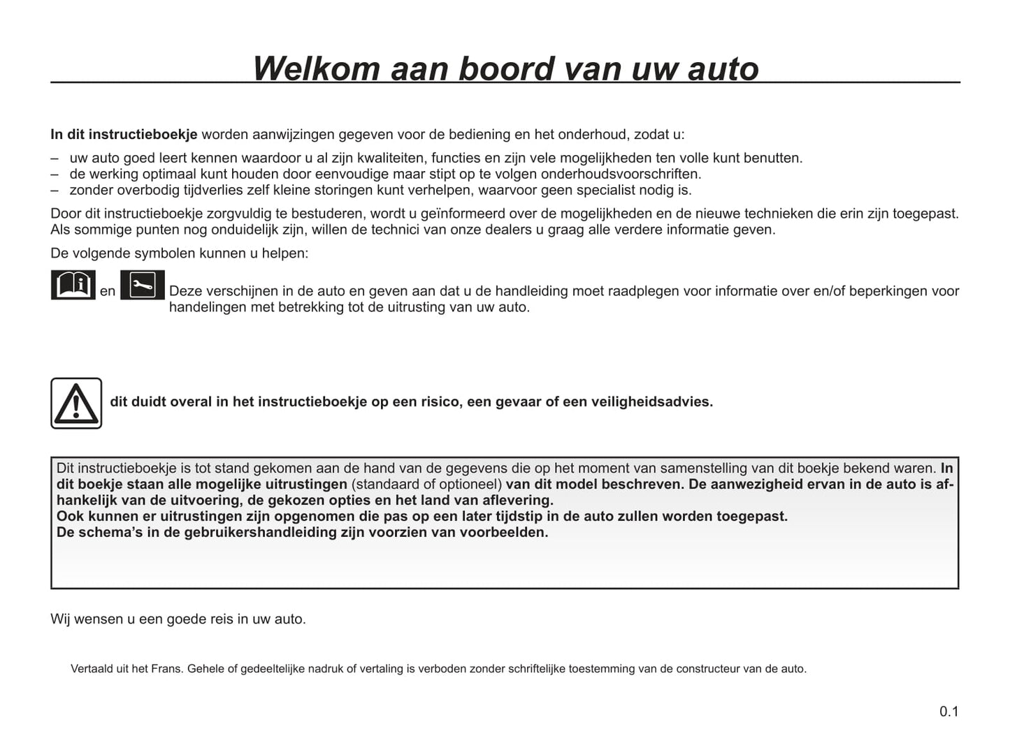 2019-2021 Renault Trafic Manuel du propriétaire | Néerlandais