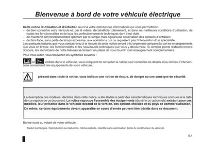 2018-2019 Renault Twizy Owner's Manual | French