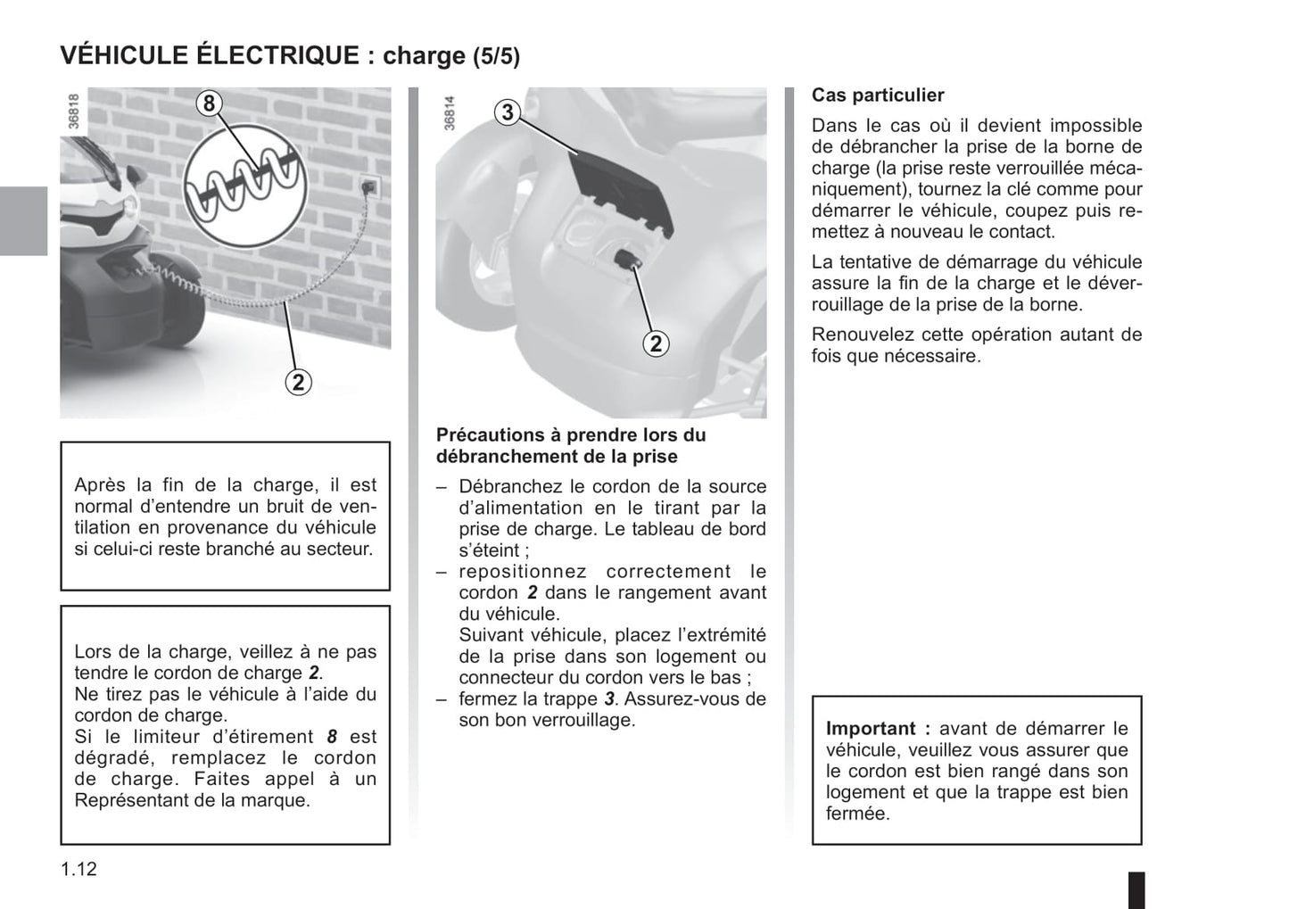 2012-2020 Renault Twizy Manuel du propriétaire | Français