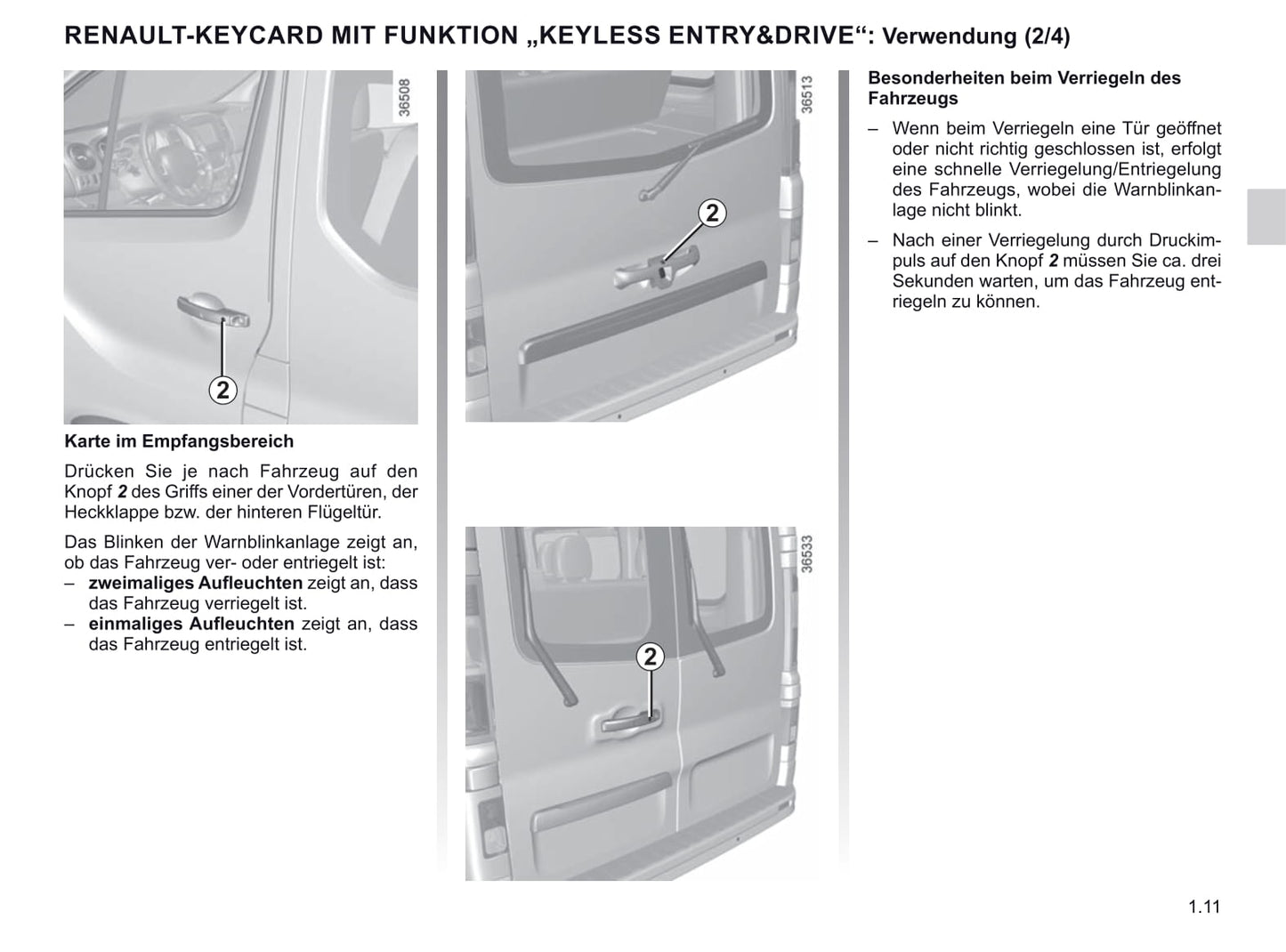 2019-2020 Renault Trafic Owner's Manual | German