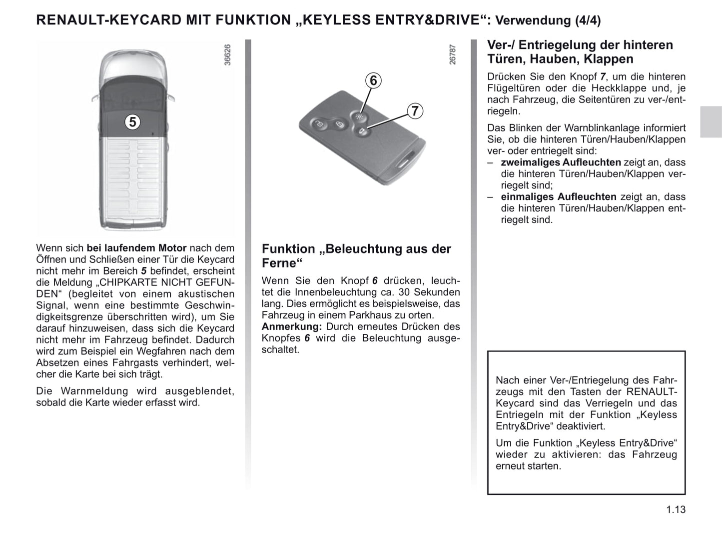 2019-2020 Renault Trafic Owner's Manual | German