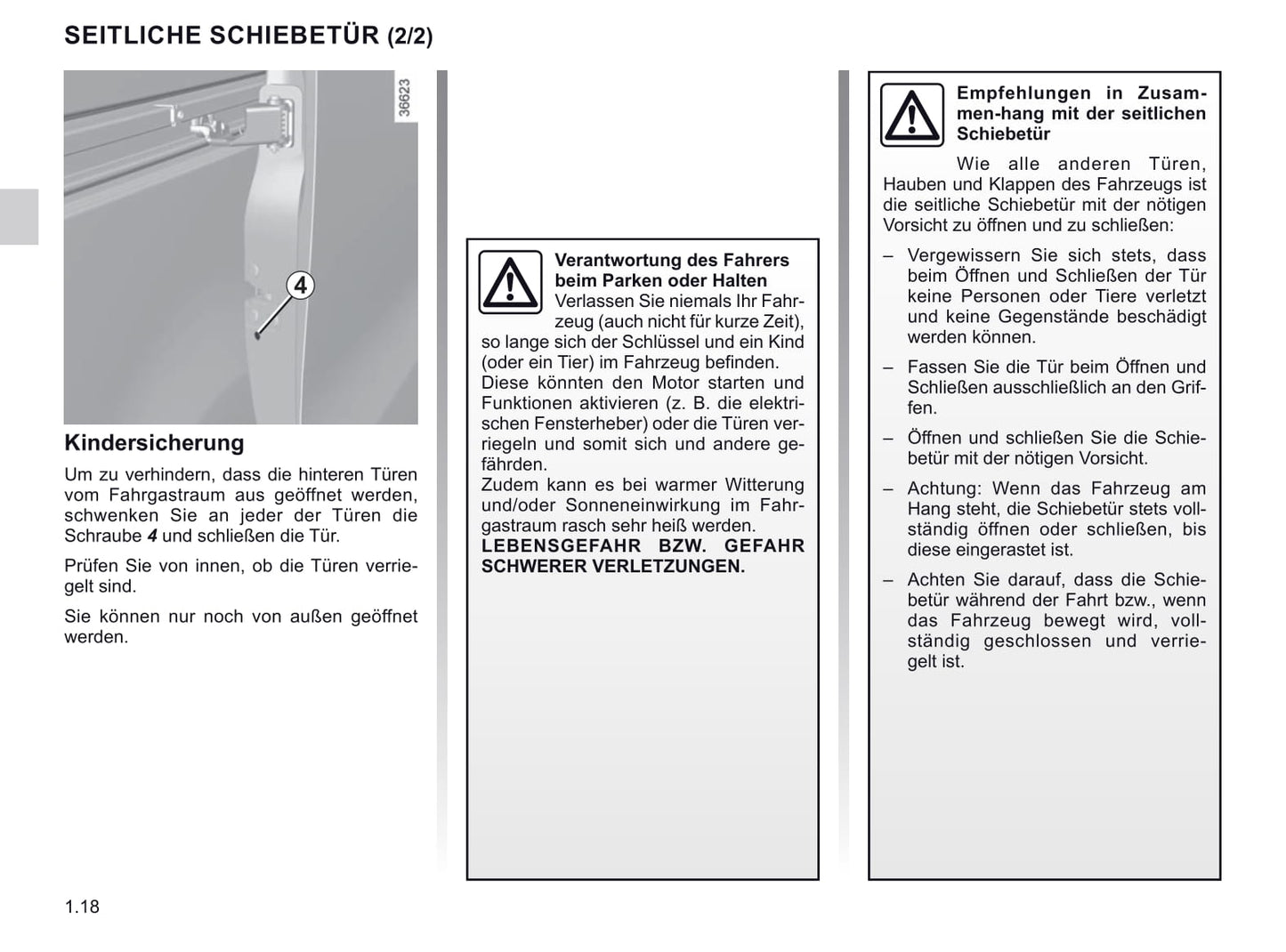 2019-2020 Renault Trafic Owner's Manual | German