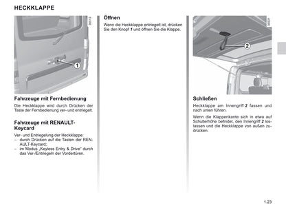 2019-2020 Renault Trafic Owner's Manual | German