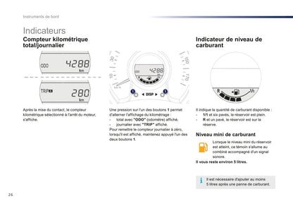 2016-2018 Peugeot 108 Owner's Manual | French