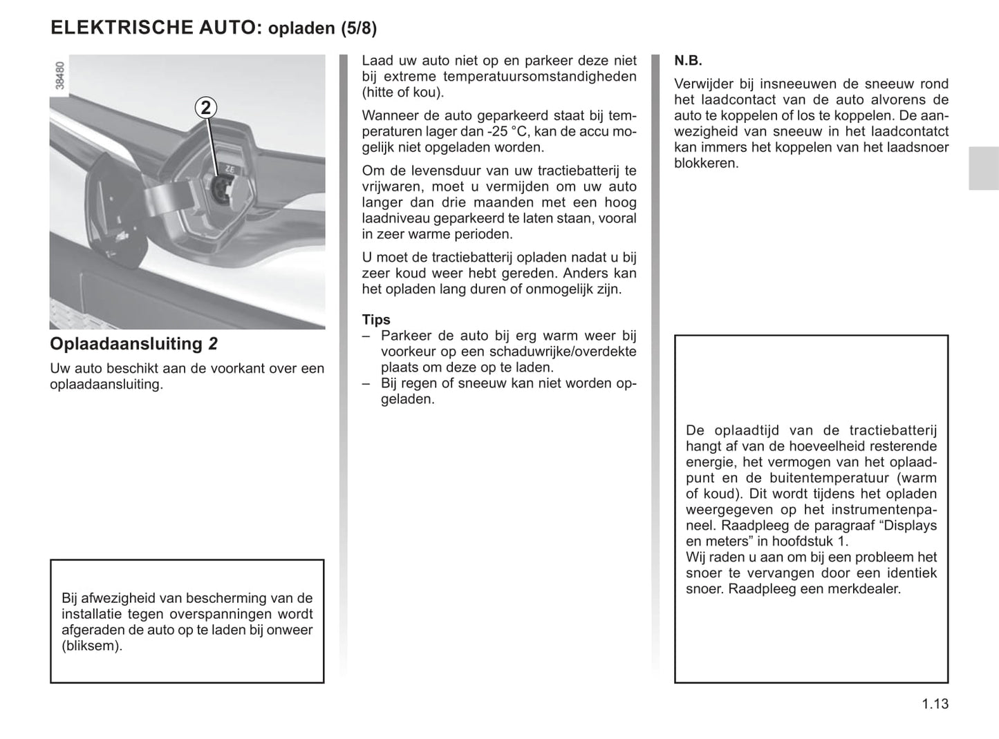 2019-2020 Renault Kangoo Z.E. Owner's Manual | Dutch