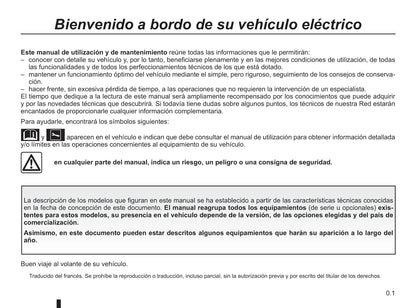 2012-2020 Renault Twizy Manuel du propriétaire | Espagnol