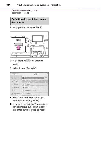 Toyota Rav4 Navigation / Multimediasysteem Guide d'utilisation 2019 - 2023