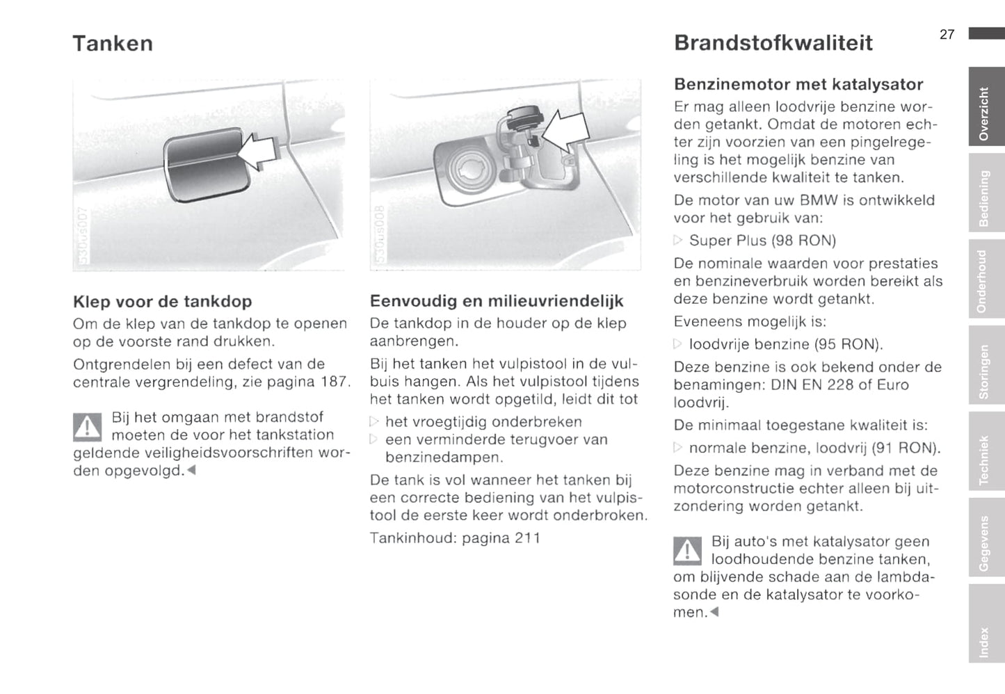 2000-2001 BMW X5 Owner's Manual | Dutch