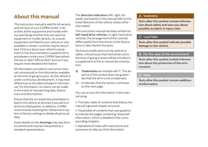 2021-2022 Cupra Born Owner's Manual | English