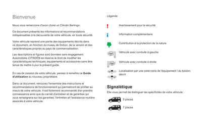 2019-2020 Citroën Berlingo Manuel du propriétaire | Français