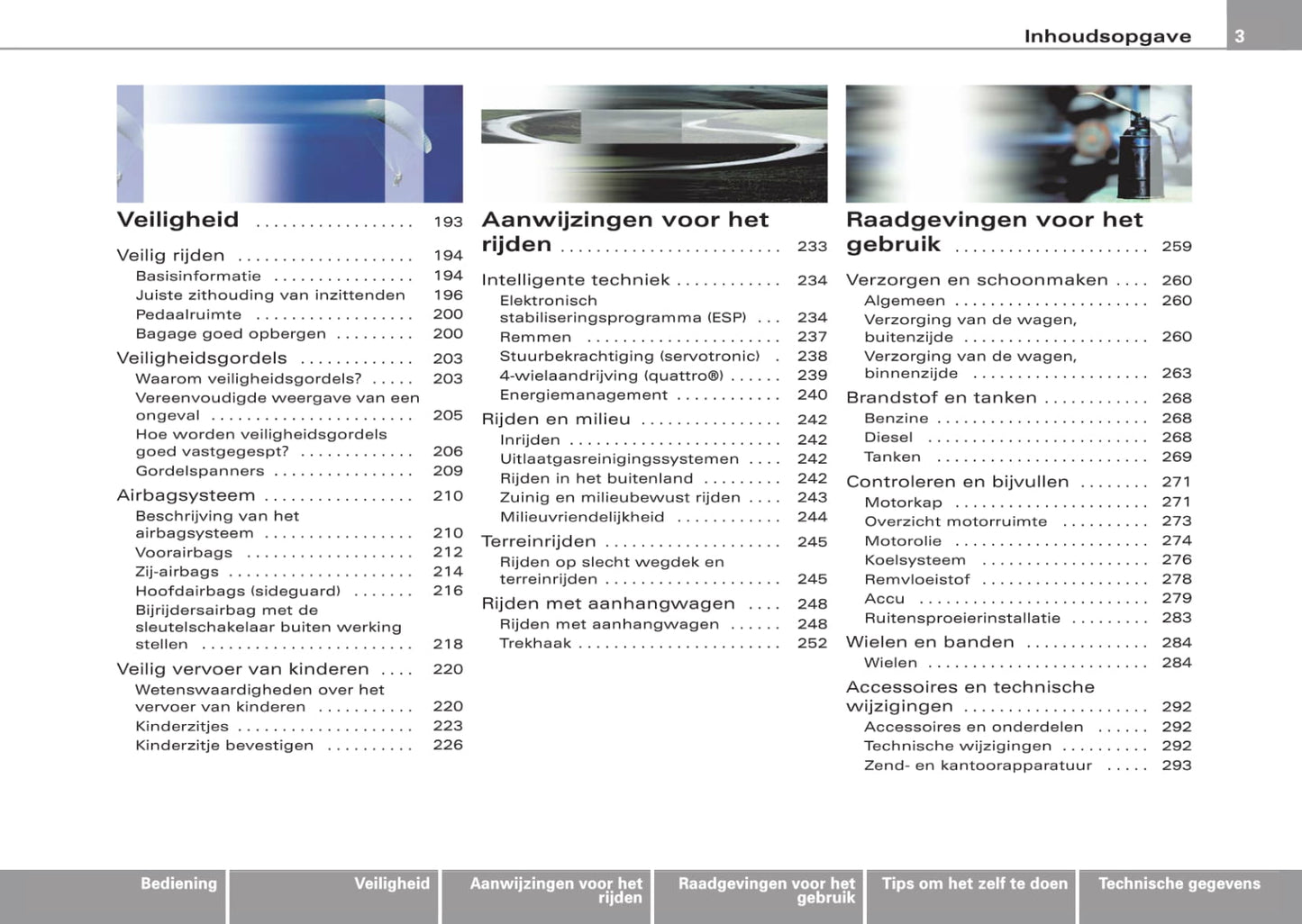 2008-2011 Audi A6 Allroad Quattro Owner's Manual | Dutch