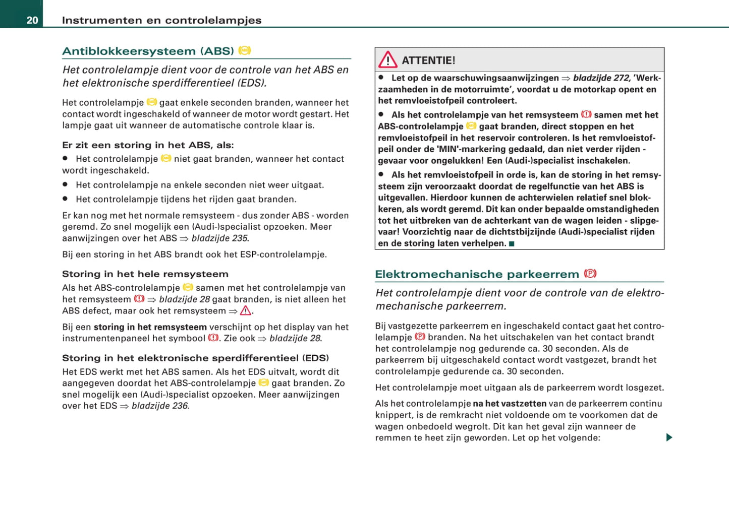 2008-2011 Audi A6 Allroad Quattro Owner's Manual | Dutch