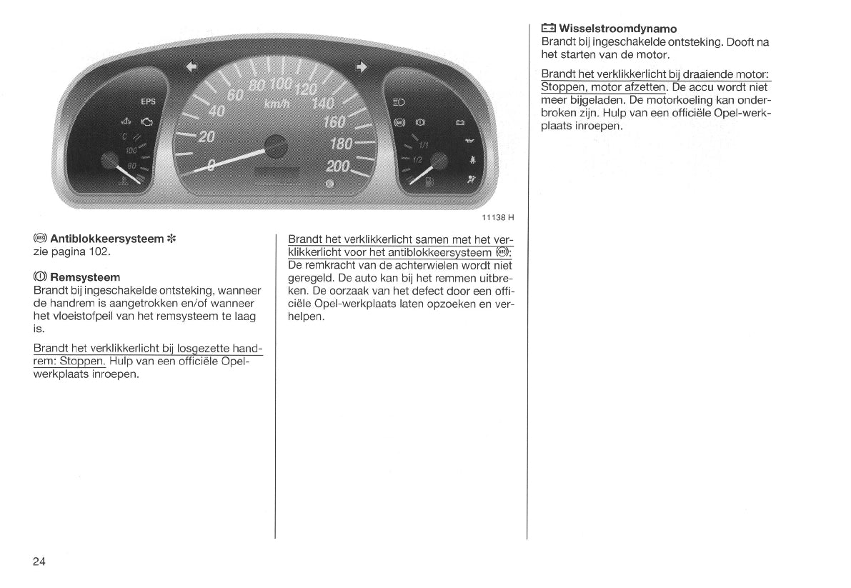 2003-2007 Opel Agila Owner's Manual | Dutch