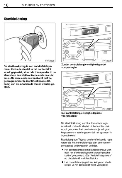 2006-2008 Toyota Avensis Manuel du propriétaire | Néerlandais