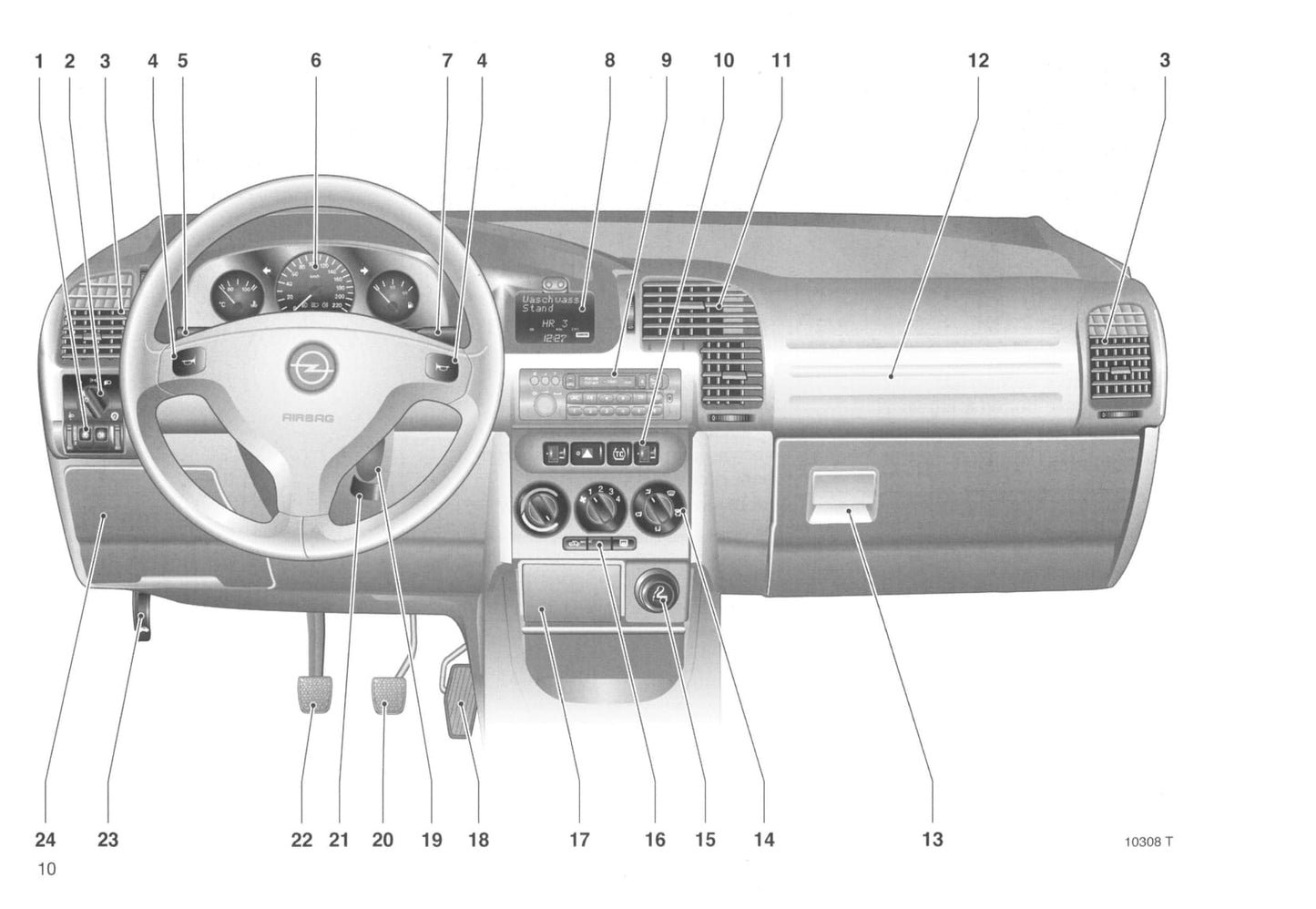 1999-2001 Opel Zafira Owner's Manual | Dutch