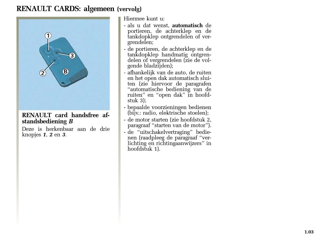 2005-2006 Renault Laguna Owner's Manual | Dutch