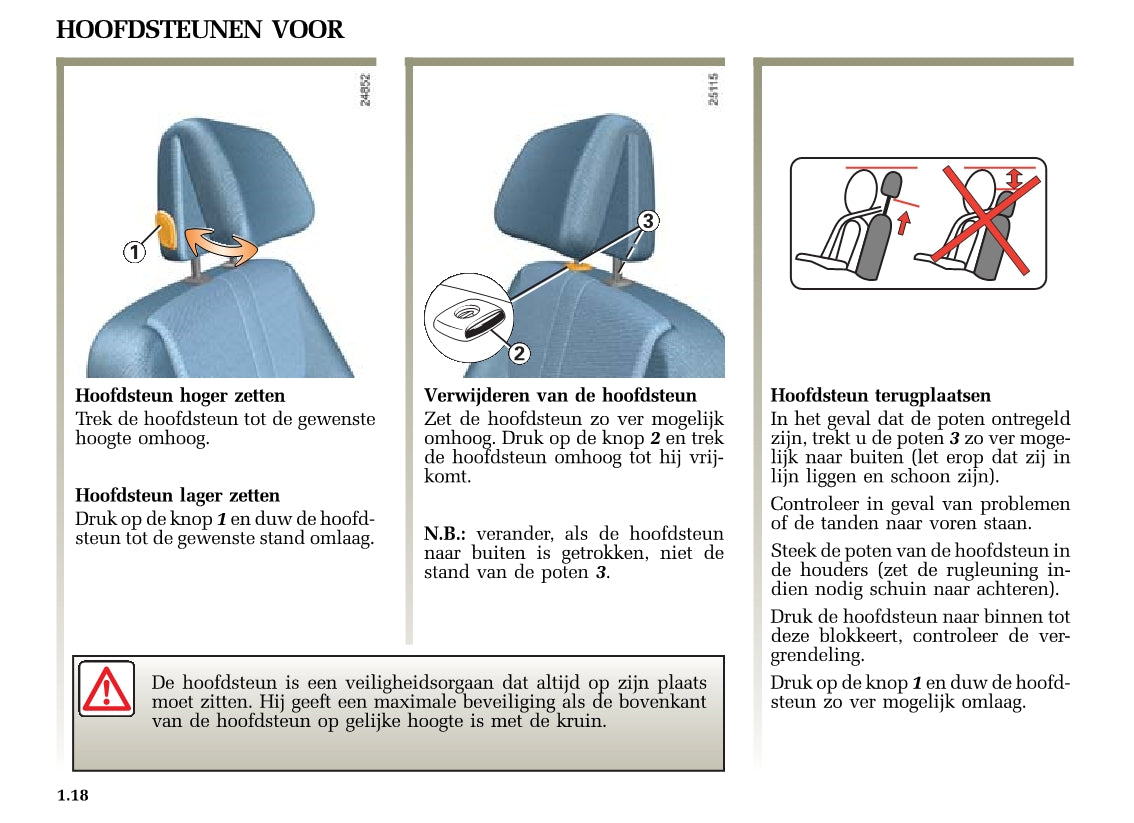 2005-2006 Renault Laguna Owner's Manual | Dutch