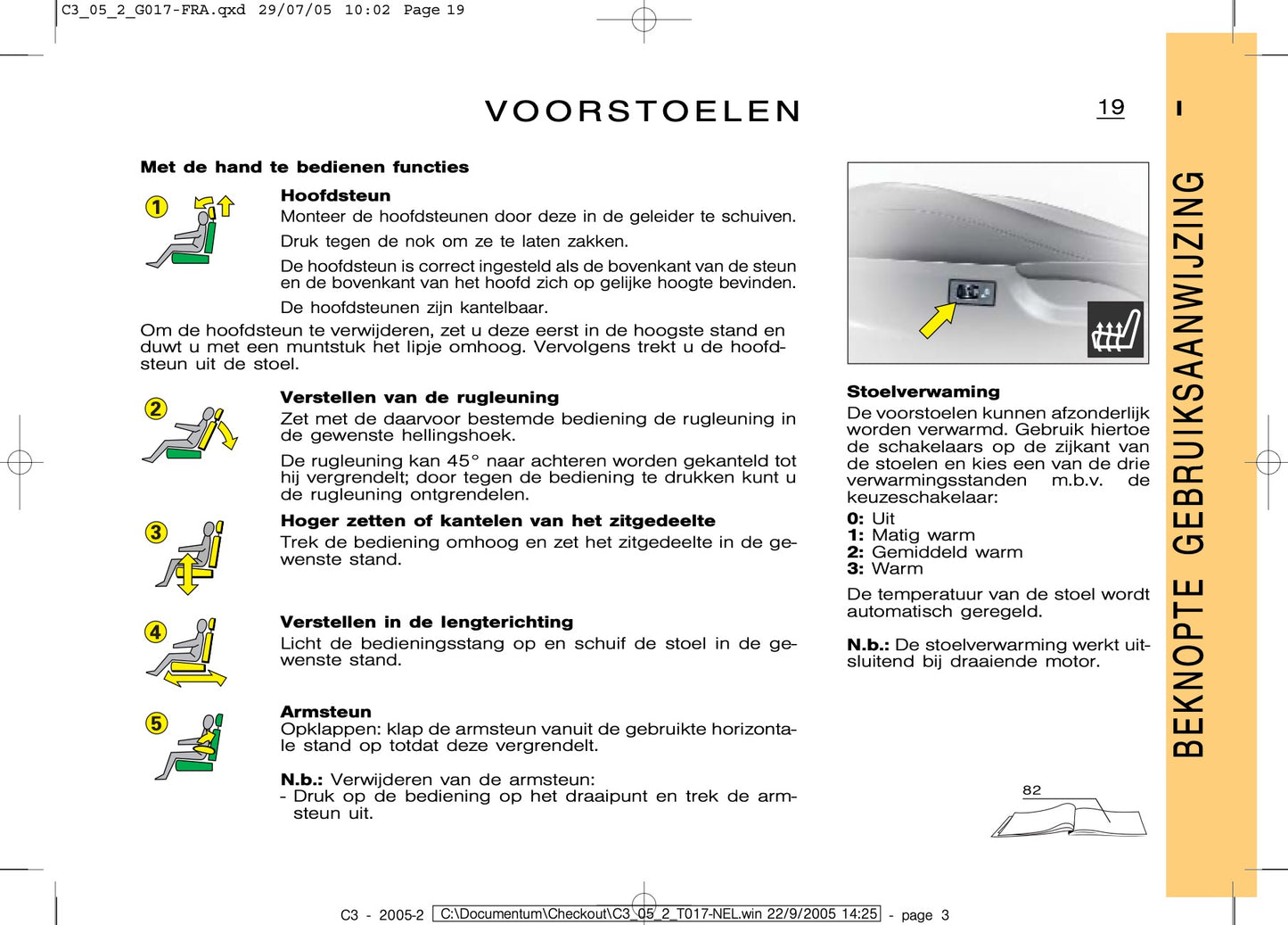 2005-2009 Citroën C3 Manuel du propriétaire | Néerlandais