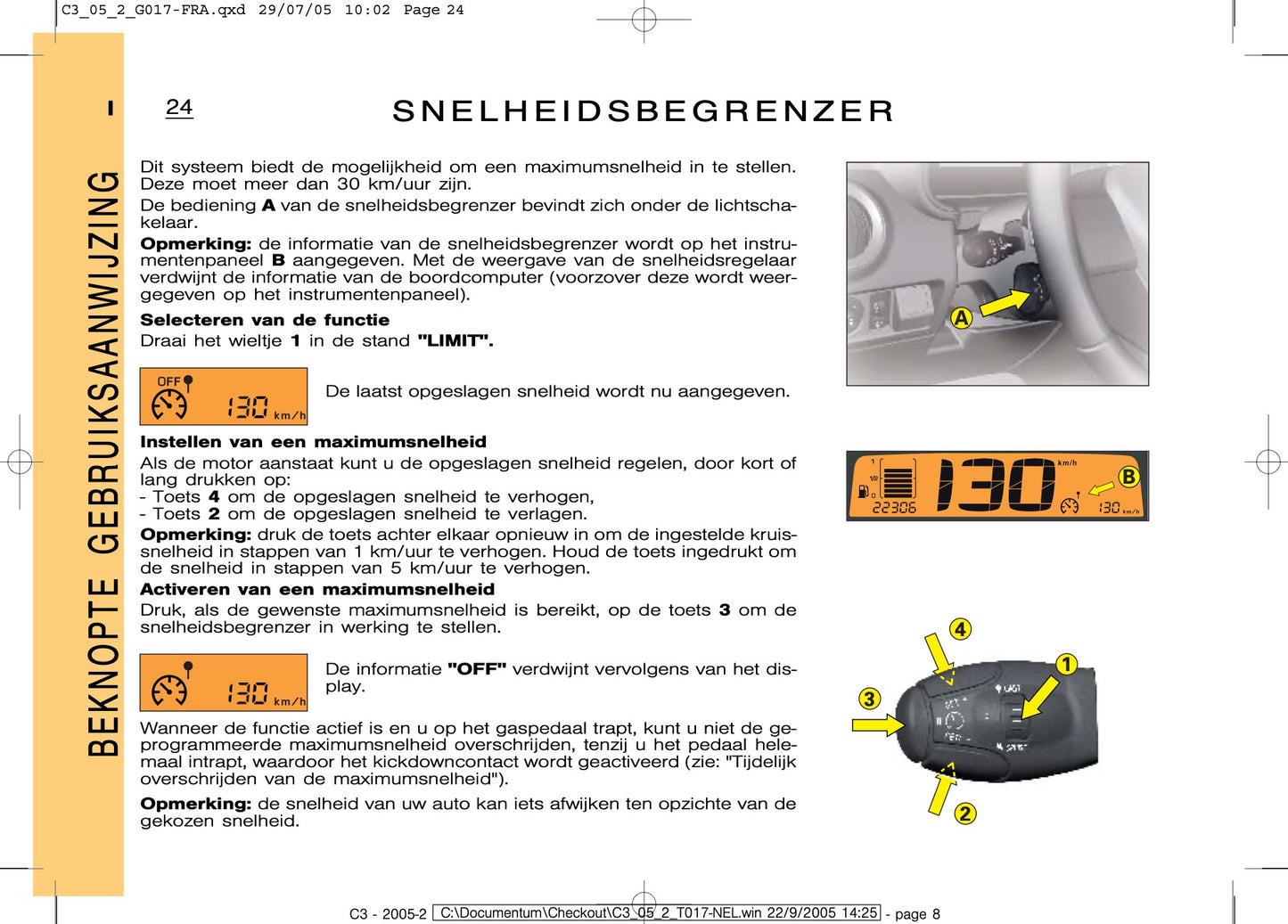 2005-2007 Citroën C3 Owner's Manual | Dutch