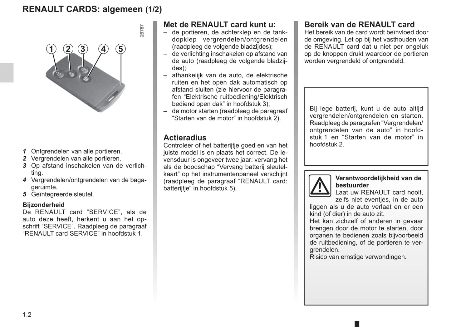 2011-2012 Renault Scénic Owner's Manual | Dutch