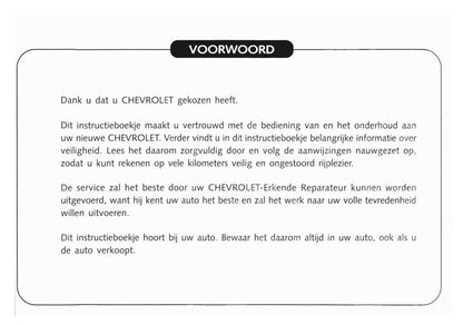 2005-2010 Chevrolet Matiz Manuel du propriétaire | Néerlandais