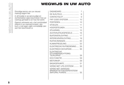 2020-2021 Fiat Panda Owner's Manual | Dutch