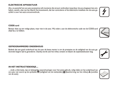 2007-2010 Abarth Grande Punto Owner's Manual | Dutch