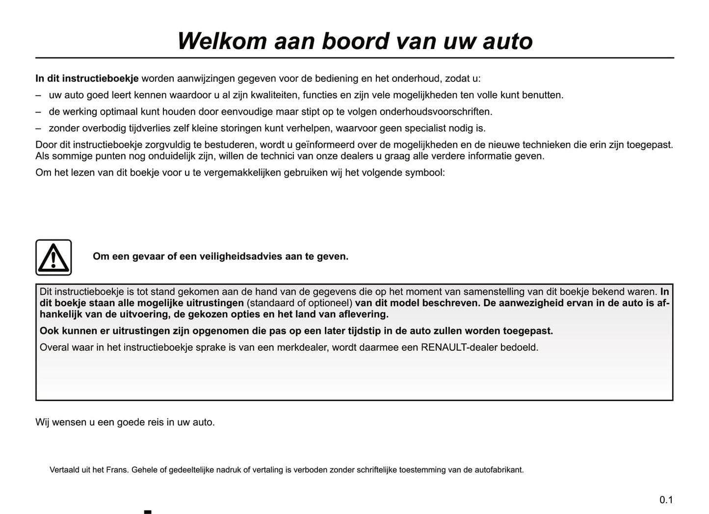 2012 Renault Clio Owner's Manual | Dutch