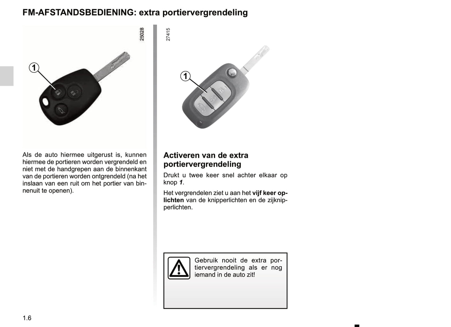 2012 Renault Clio Owner's Manual | Dutch