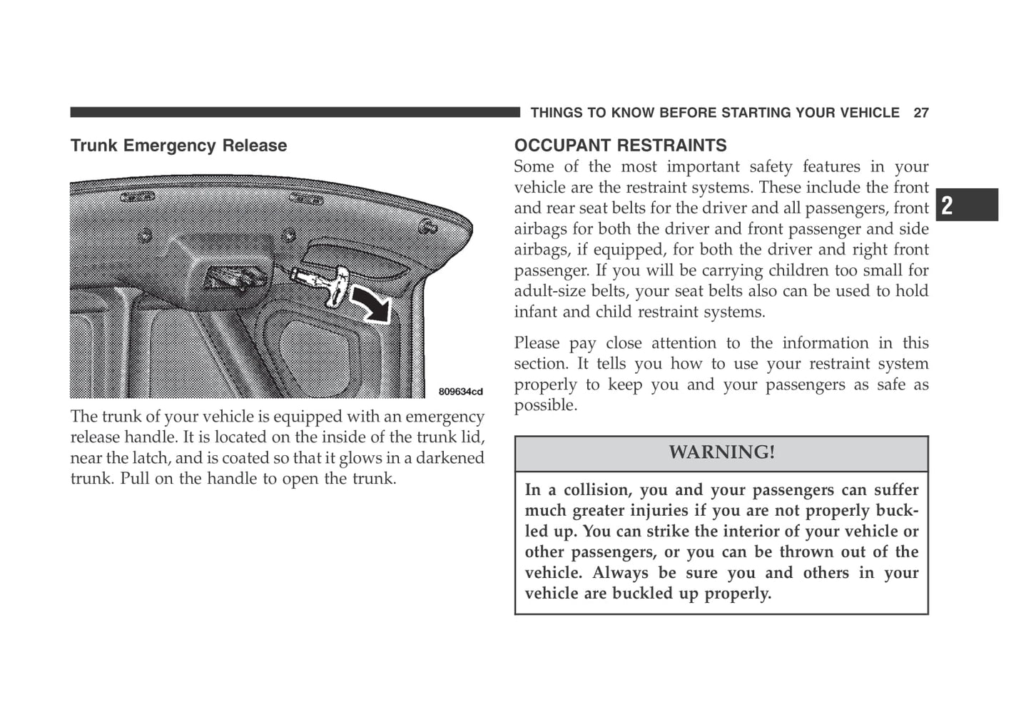 1998-2004 Chrysler 300M Owner's Manual | English