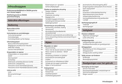 2013-2014 Skoda Octavia Owner's Manual | Dutch