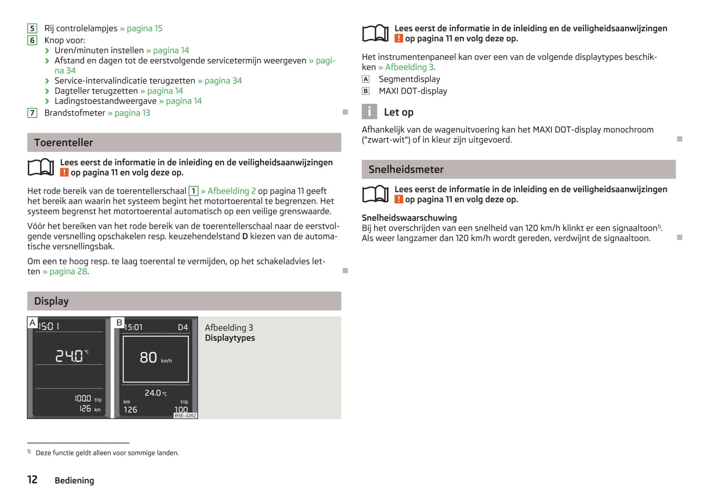 2013-2014 Skoda Octavia Owner's Manual | Dutch