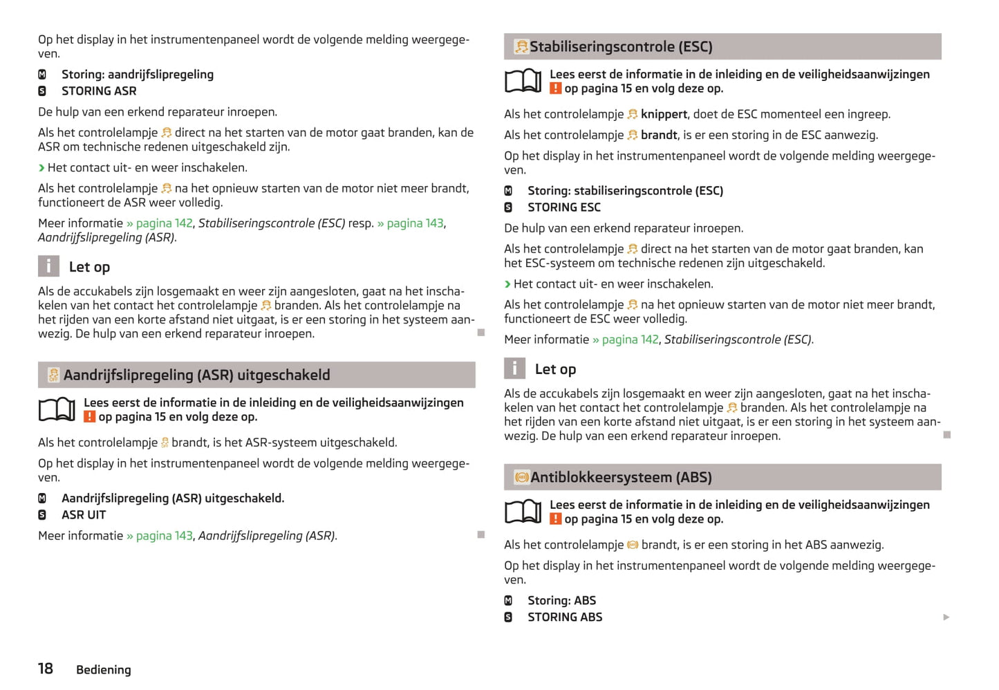 2013-2014 Skoda Octavia Owner's Manual | Dutch